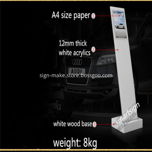 A4 Floor Standing Poster Holder Frames Display